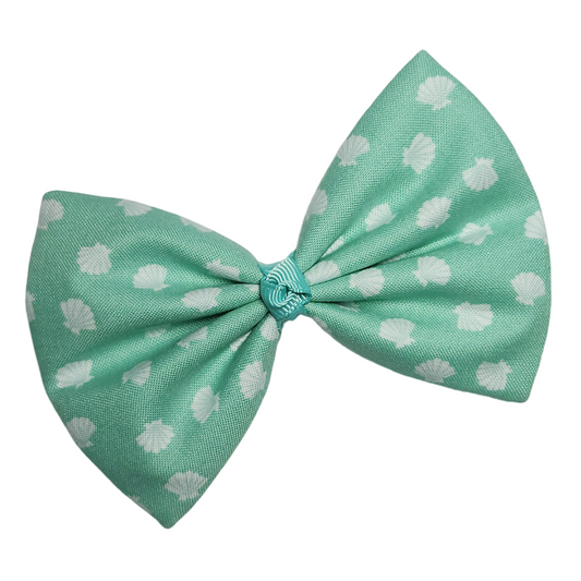 Aqua Shells Hair Bow