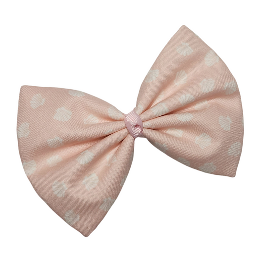 Pinky Shells Hair Bow