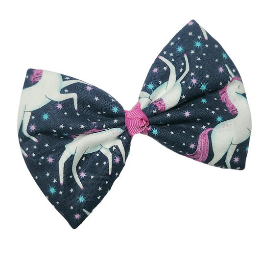 Midnight Unicorns Hair Bow