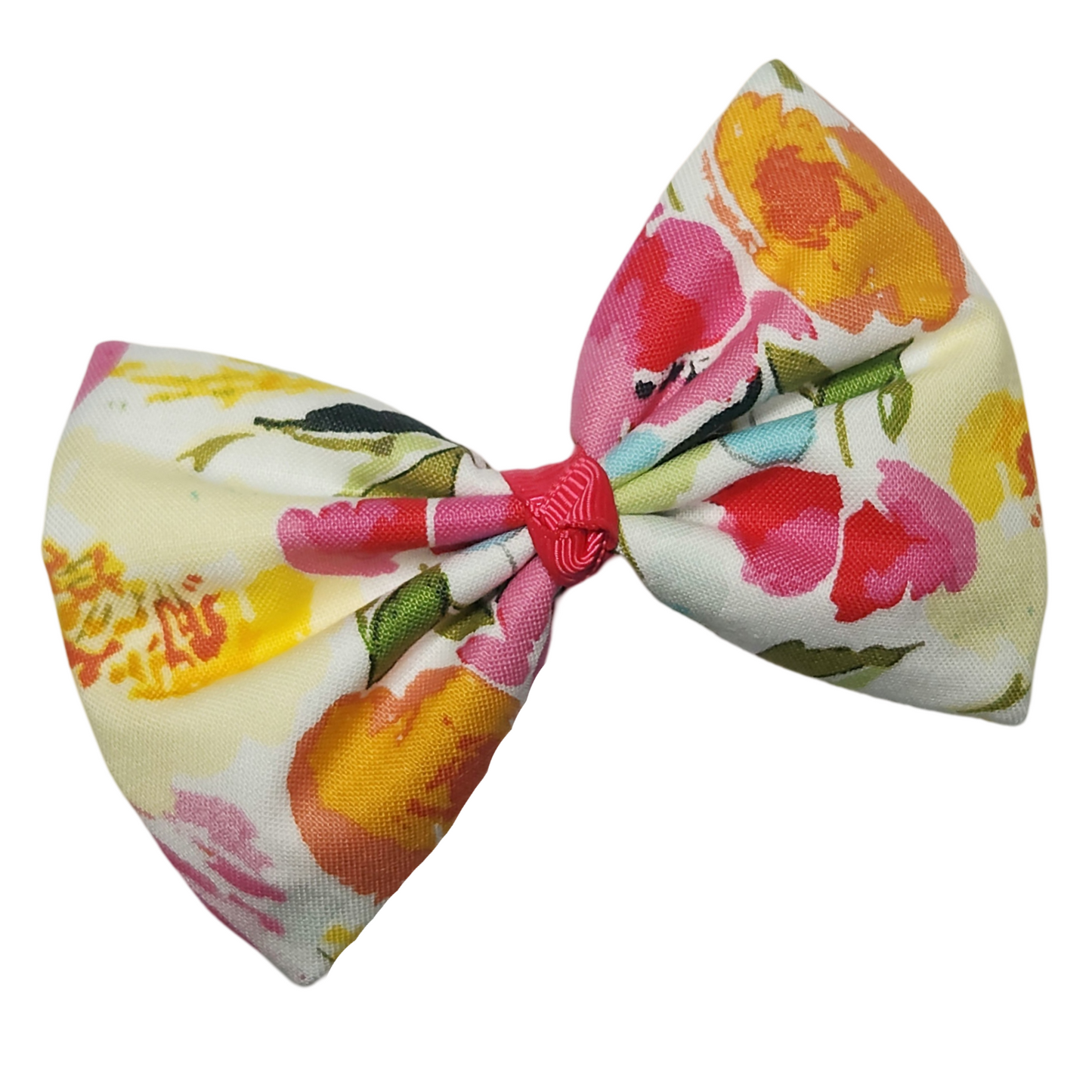 Floral Poppy Hair Bow