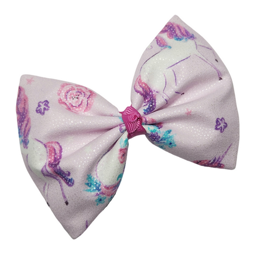 Pink Unicorn Field Hair Bows