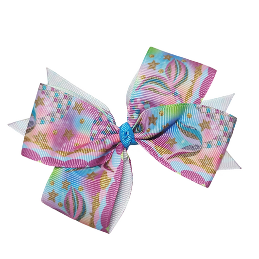 Mermaid Waves Medium Classic Hair Bow