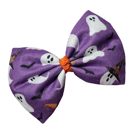 Ghost town Halloween Fabric Hair Bow