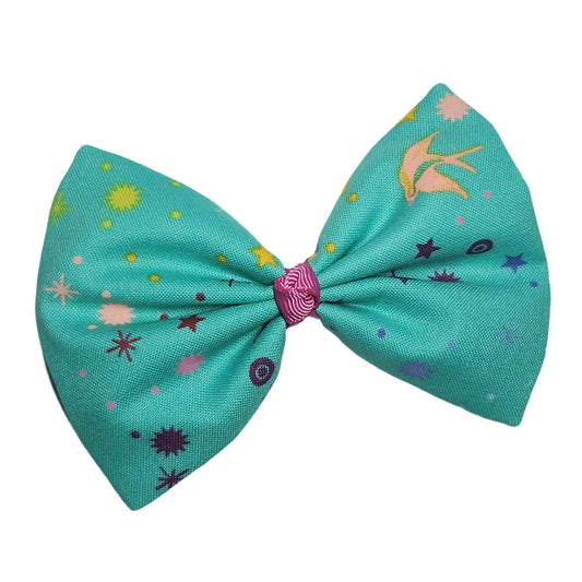 Fairy Dust Teal Hair Bow