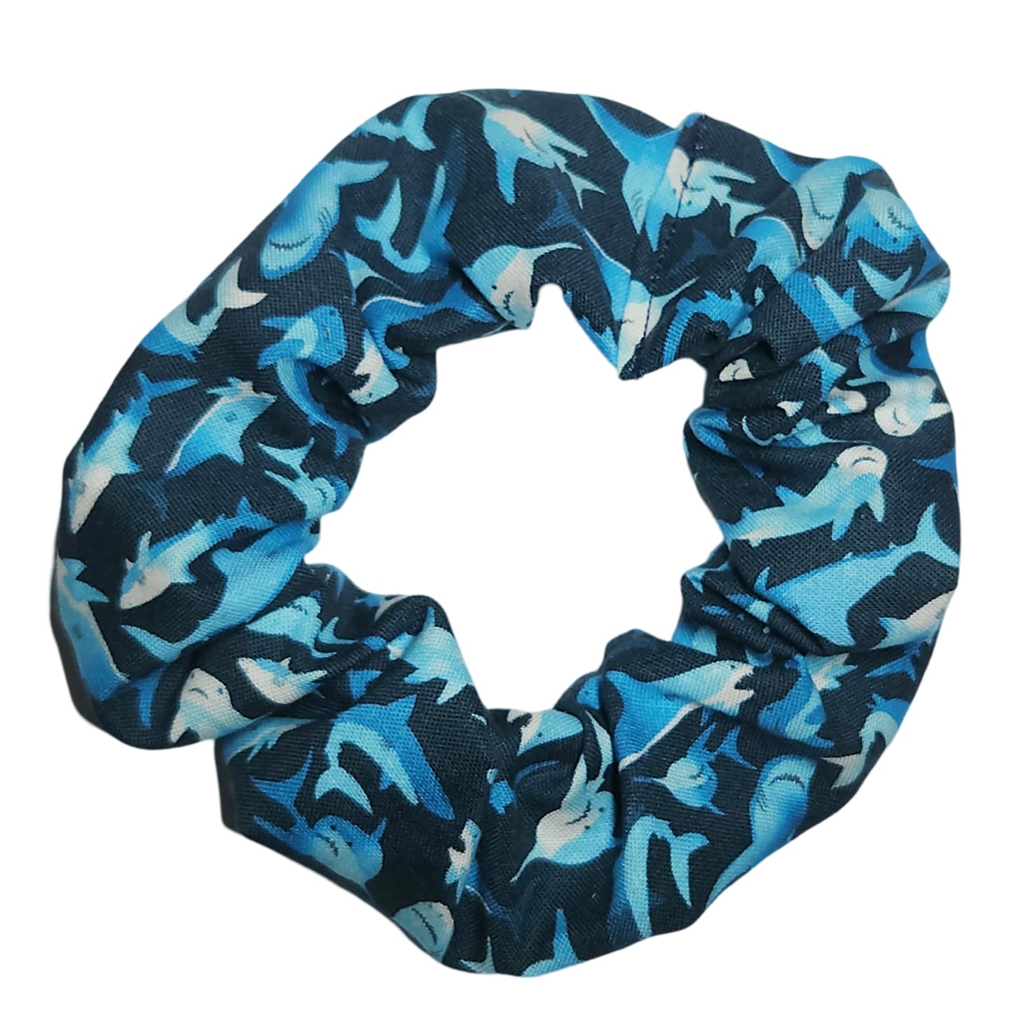 Shark Waters Hair Scrunchie