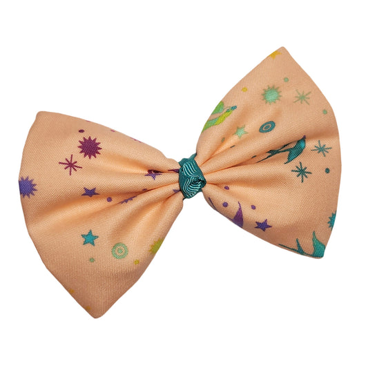 Fairy Dust Peach Hair Bow