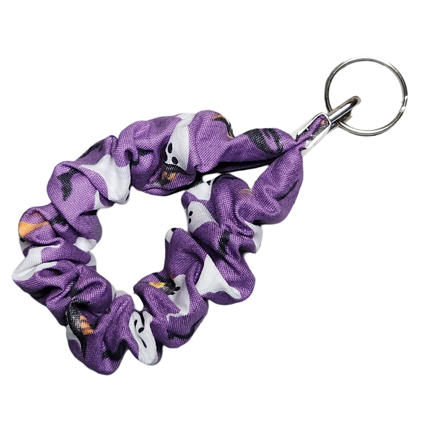 Ghost Town Halloween Scrunchie Key Fob