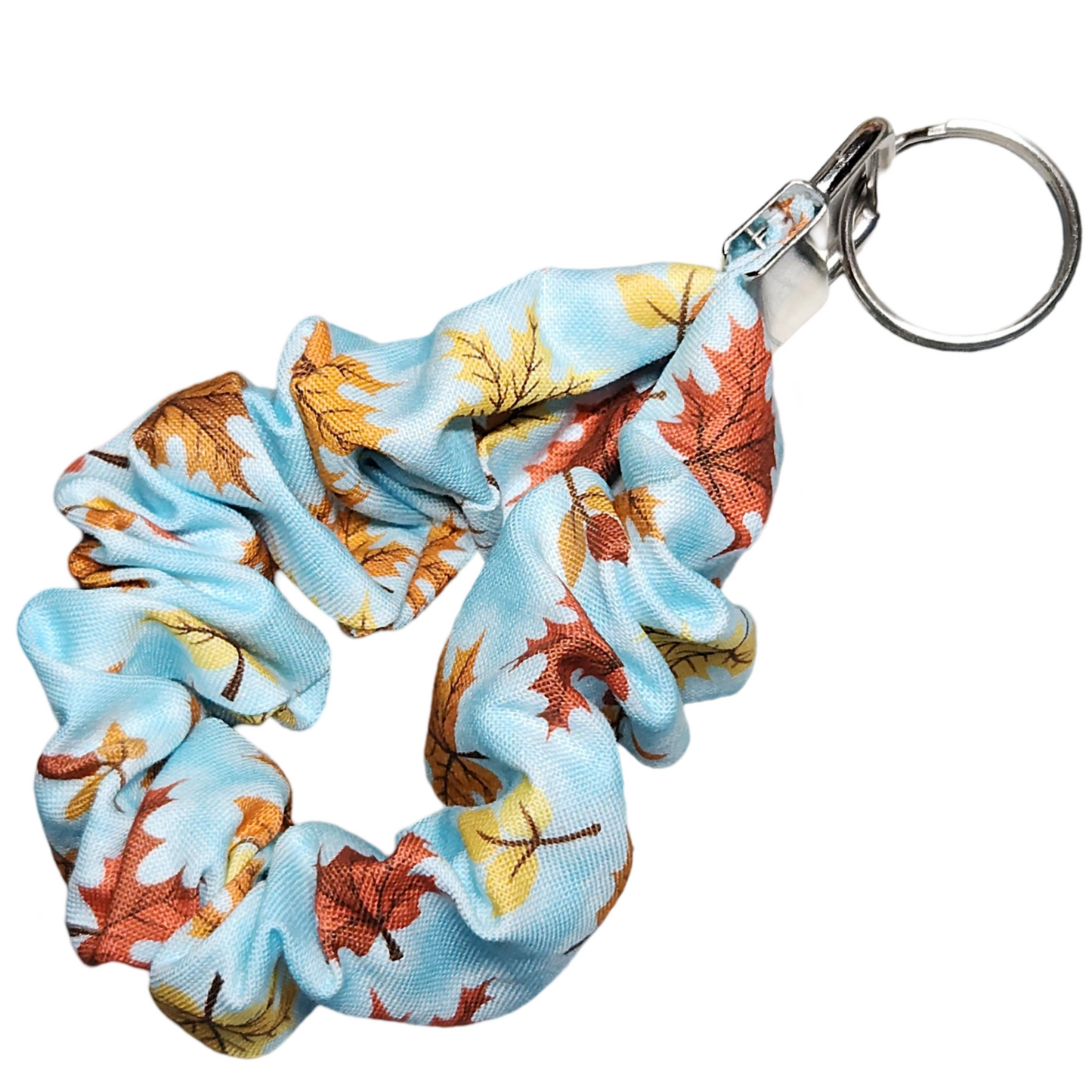 Autumn is in the Air Scrunchie Key Fob