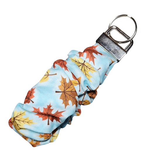 Autumn is in the Air Scrunchie Key Fob